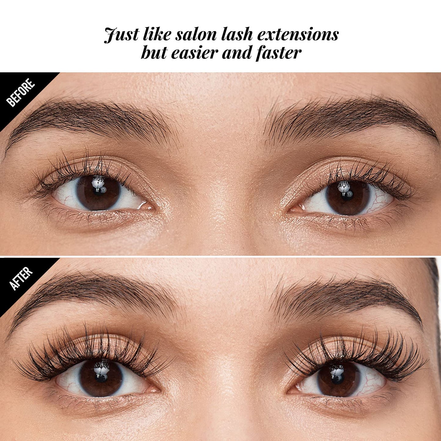 i•ENVY DIY Lash Extension Starter Kit With 10 Volume Extended Clusters, Applicator and Bond & Seal - Eye lifting Effect, Feather Light Reusable Lash
