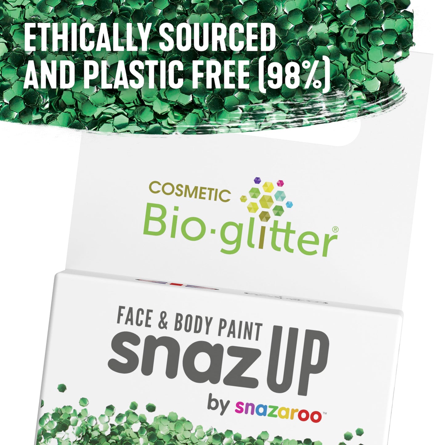 Snazaroo Chunky Bio Glitter, 5g (.17-oz) Tub, Red