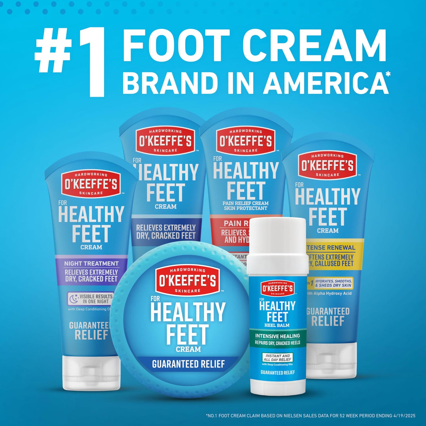 O'Keeffe's K0280004-6 Healthy Feet Foot Cream Tube (6 Pack), 3 oz