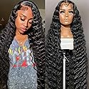 Loose Wave Lace Front Wigs Human Hair 200% Density 13x4 HD Transparent Loose Deep Wave Lace Frontal Wigs with Baby Hair Pre Plucked 12A Brazilian