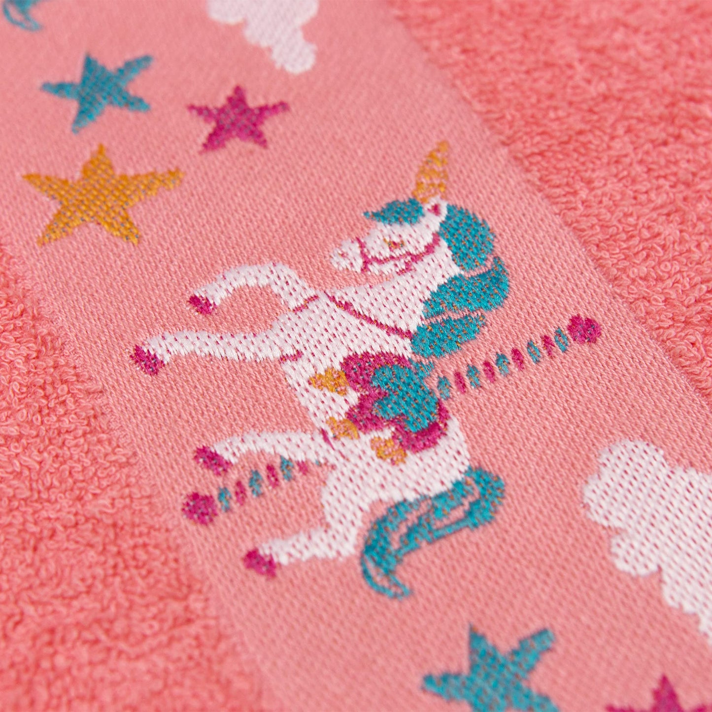 Softerry Unicorn Bath Towel for Kids 28 x 51 inch - Terry 100% Cotton - Super Absorbent and Fast Drying Towels (Unicorn, 1 Towel 28" x 51")