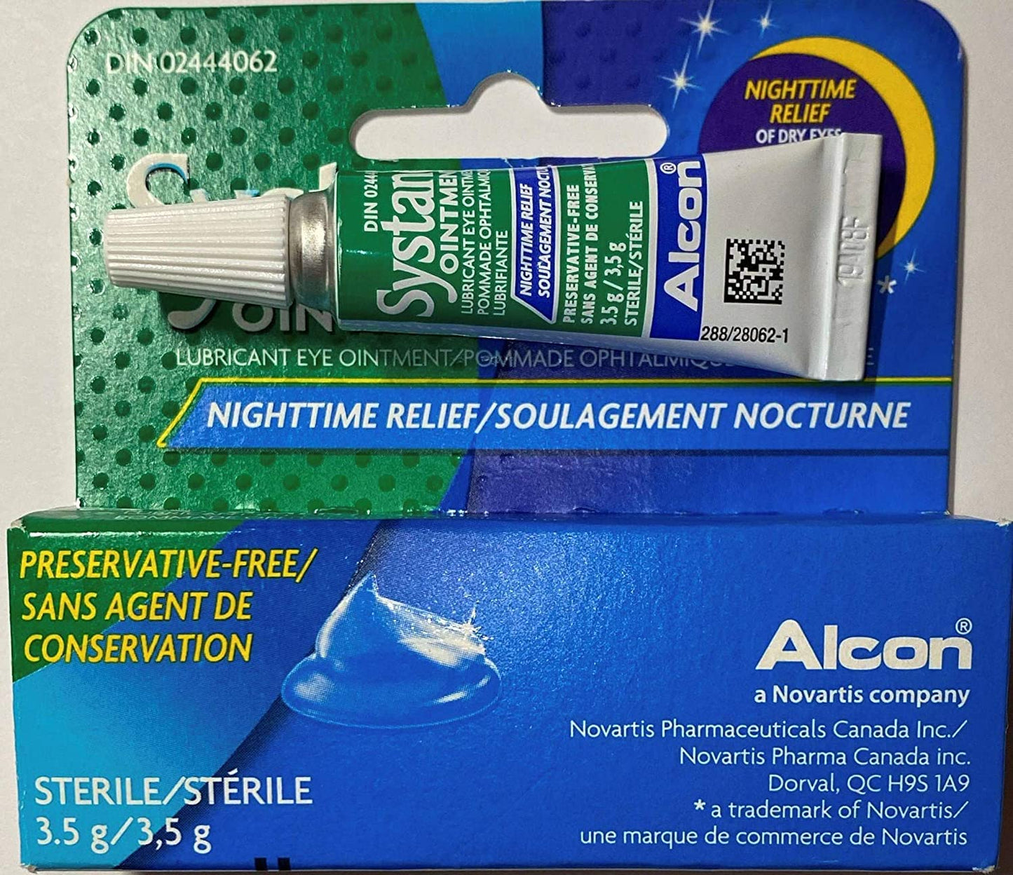 Systane Lub Eye Nightime Ointment 3.5g (2 Pack) 0.12 Ounce