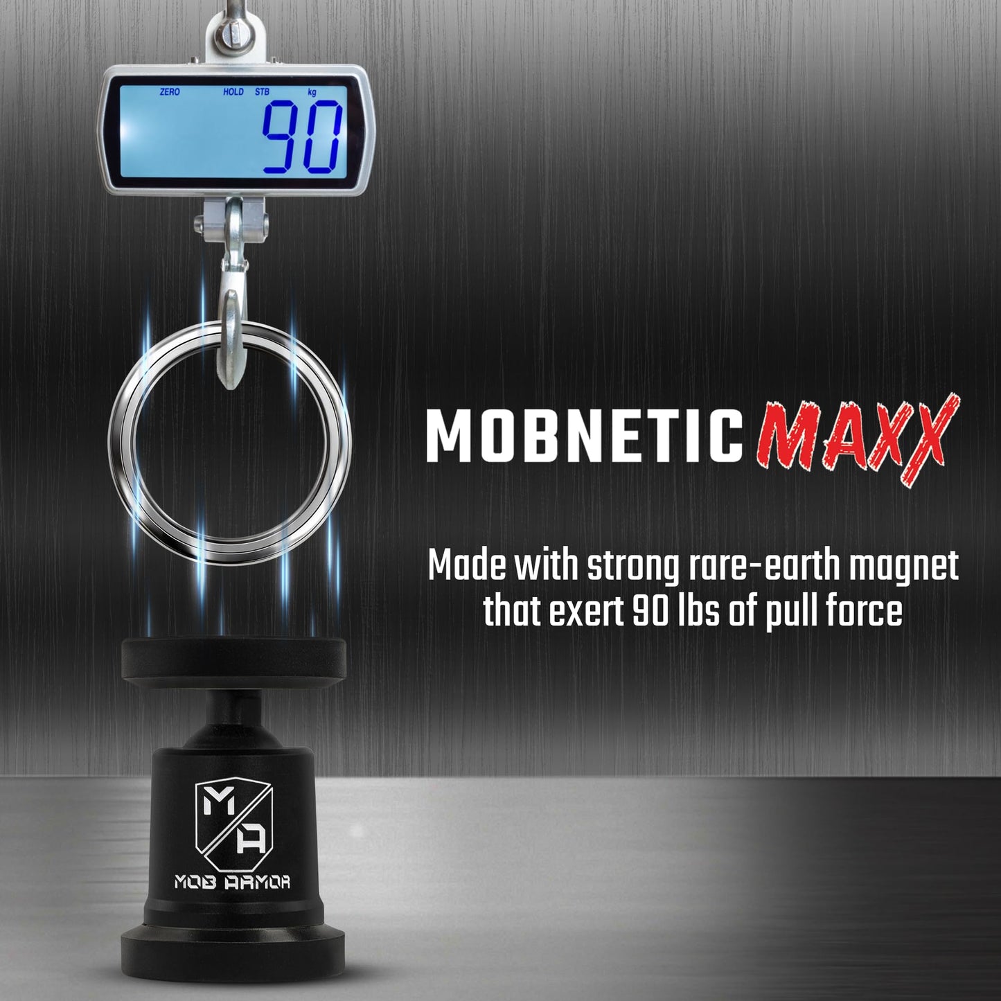Mob Armor MobNetic Maxx - Magnetic Phone Holder for Car, USA Assembled Car Phone Mount, Supports iPhone & Android, Christmas, White Elephant for Men…