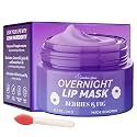 Sundae Glow Lip Mask with Berries & Fig - Overnight Lip Repair, Intense Hydration & Smoothing - Dermatologist Tested, Korean Lip Care - Vegan, Clean