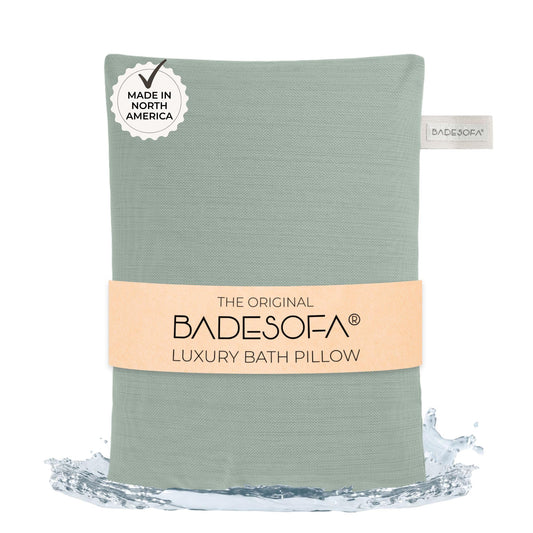 BADESOFA® Luxury Bathtub Seat Cushion - Bath Pillow for Tub, Quick-Dry & Washable, Non-Slip Weighted Tub Pillow, Home Spa Accessoire for Bathtub & Hot Beauty and Personal Care BADESOFA