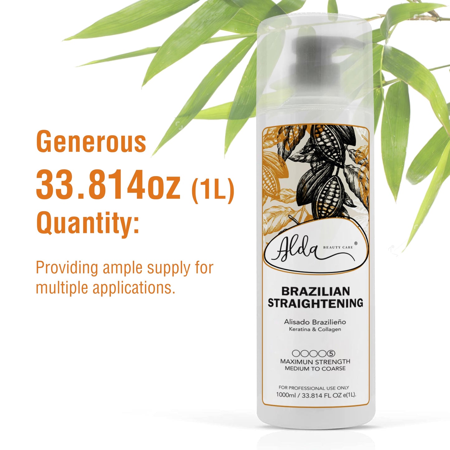 Alda Beauty Care Hair Treatment - Premium Hair Straightener Cream, Sulfate-Free Anti Frizz Hair Products, Perfect Hair Straightening Solution for Dry