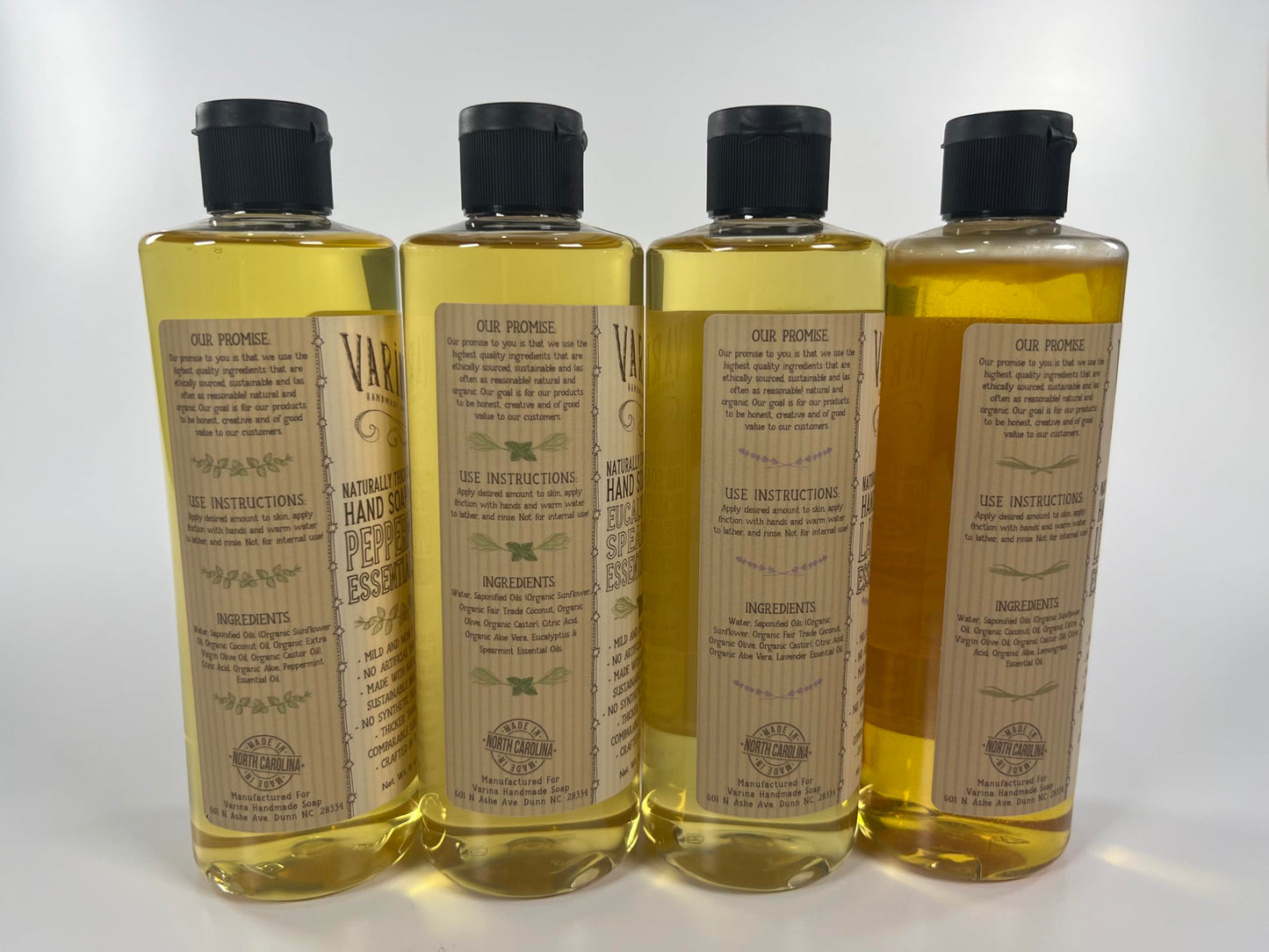 Varina Liquid Organic Castile Soap Variety - 16 oz