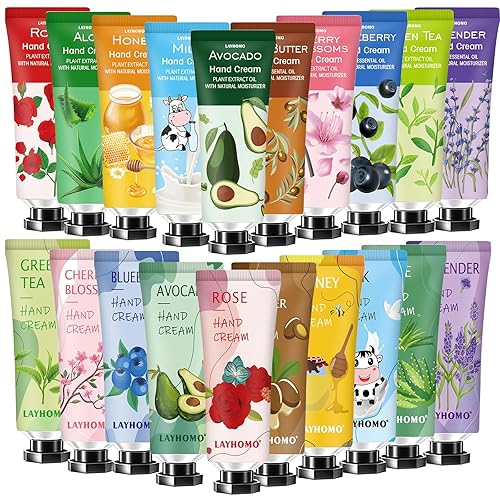 20 Pack Hand Cream Gifts Set,Hand Lotion for Dry Hands,Stocking Stuffers for Women,Teacher Appreciation Gifts,Birthday Gifts Stuffers for Teens,Travel