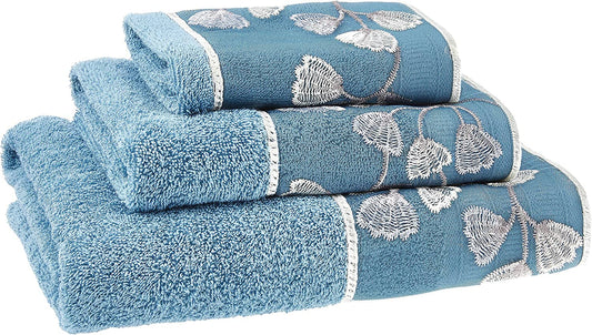 Zahari Home Capri Modern Bathroom Towel Set - 3 Piece Set, Bath Towel, Hand Towel and Wash Towel - Classic Luxury Contemporary Decor - Beautiful Bath…