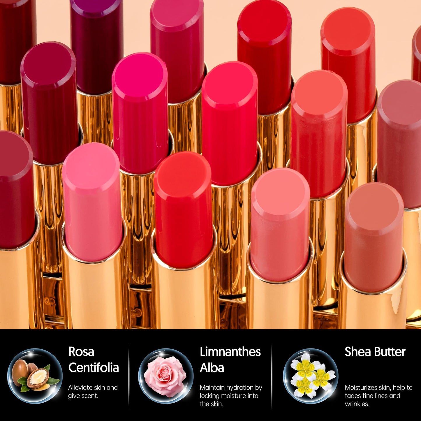 MAKI YIKA Moisture Gold Lipstick for Women Hydrate Tinted Lip Balm Beauty and Personal Care MAKI YIKA