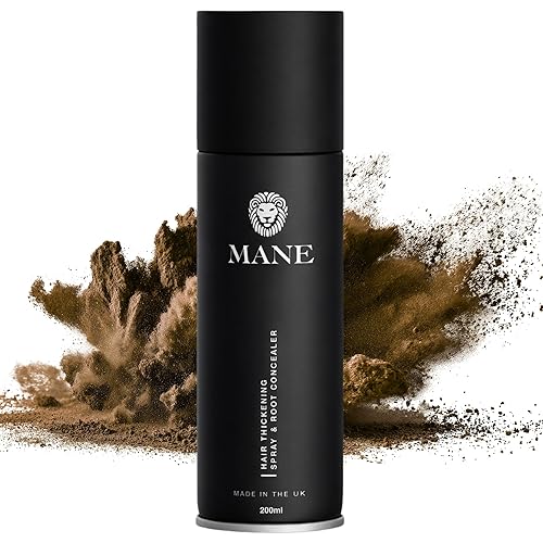 Mane Micro-Mineral Hair Thickening Spray & Root Touch Up Spray, Instant Volume & Root Cover Up for Thinning or Fine Hair, Buildable Coverage for Men