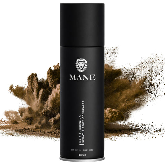 Mane Micro-Mineral Hair Thickening Spray & Root Touch Up Spray, Instant Volume & Root Cover Up for Thinning or Fine Hair, Buildable Coverage for Men