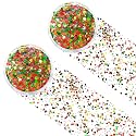 Red Green Gold Mixed Holographic Chunky Glitter, 13g (2 Jars x 6.5g) Crafts Glitter Powder with 10g Gel and Brush, Christmas Iridescent Nail Sequins