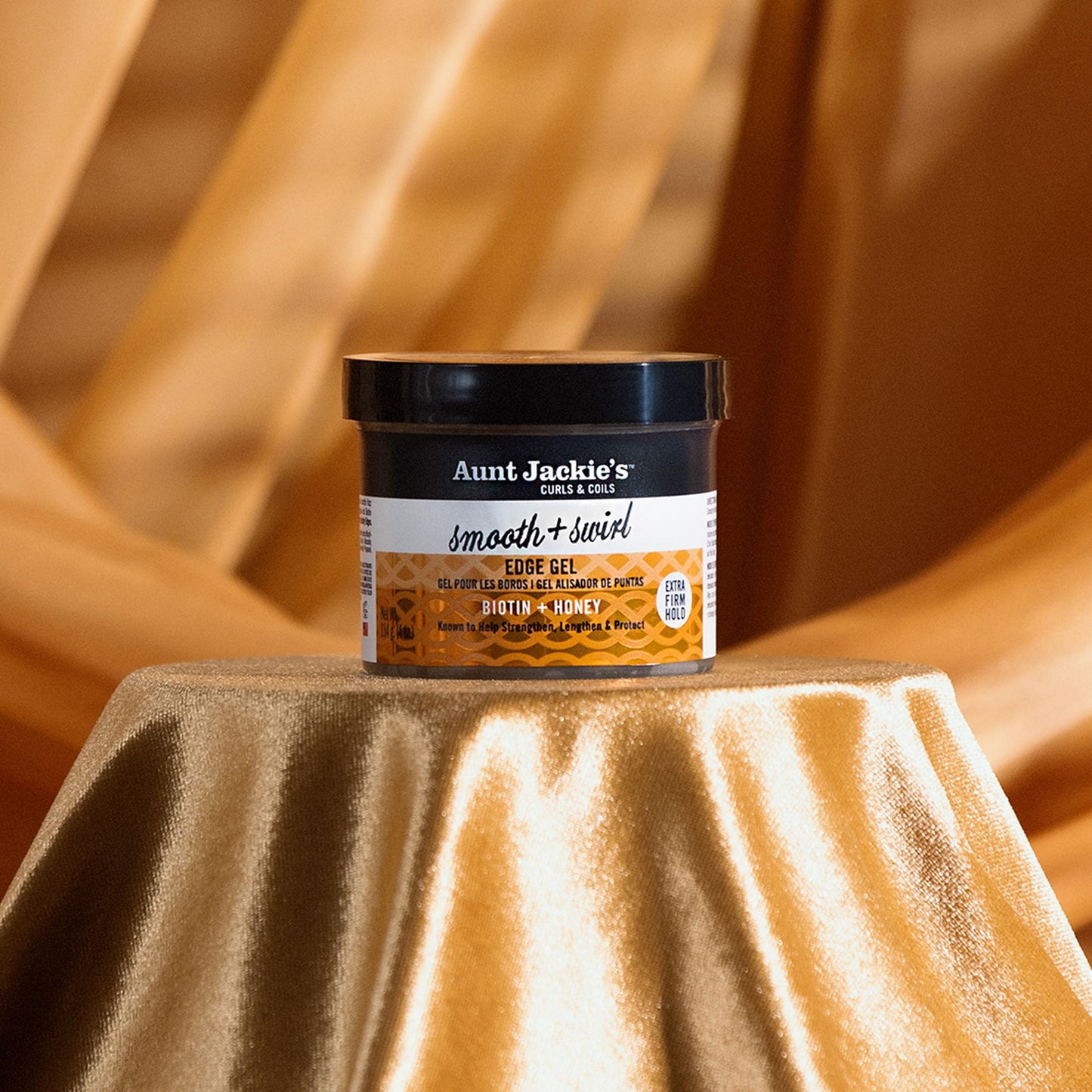 Aunt Jackie's Award-Winning Braid + Twist Collection Smooth + Swirl Edge Gel with Extra Firm Hold, 4oz