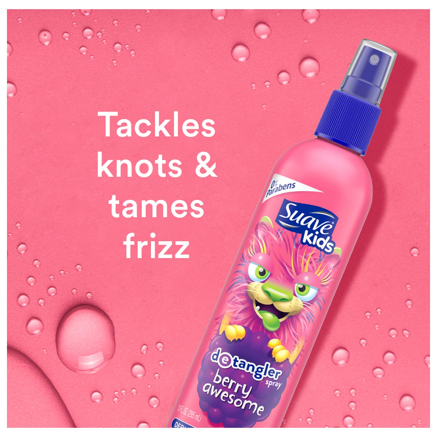 Suave Kids Detangler Spray, Berry Awesome, 10 Fluid Ounce (Pack of 3)