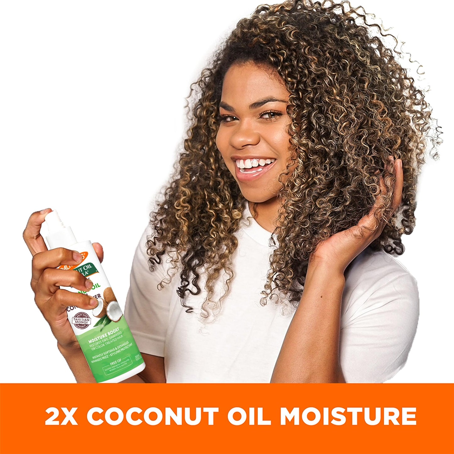 Palmer's Coconut Oil Formula Moisture Boost Leave-In Conditioner Spray, Instantly Detangle, Hydrate and Strengthen Textured and Curly Hair, 8.5 Ounce Beauty and Personal Care Palmer's