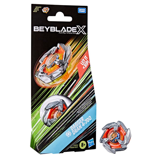BEYBLADE X Dagger Dran 4-70Q Booster Pack Set with Takara Tomy Attack Type Top, Battling Tops Game Toys, Ages 8+