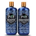 Rachelle Parker Hair Care Set for Men, Natural and Organic Shampoo and Conditioner for Fine and Thinning Hair Supports Healthier Growth, Repairs