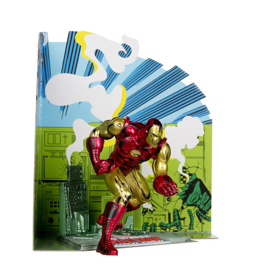 McFarlane Toys - Marvel Iron Man 1:10th Scale Posed Figure with Scene (The Invincible Iron Man #126)
