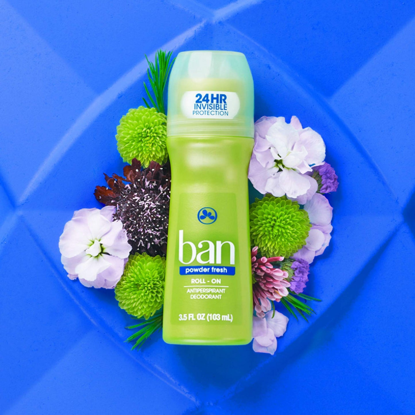 Ban Powder Fresh 24-hour Invisible Antiperspirant, Roll-on Deodorant for Women and Men, Underarm Wetness Protection, with Odor-fighting Ingredients Beauty and Personal Care Ban