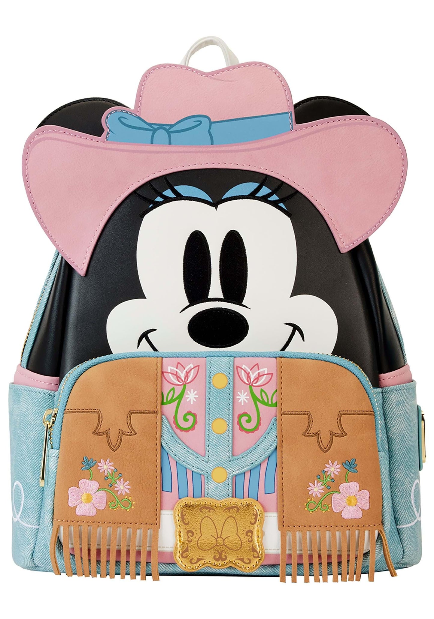 Loungefly Disney Western Minnie Mouse Cosplay Mini Backpack | Minnie Mouse Backpacks Standard