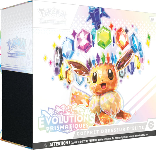 Pokemon Scarlet & Purple Elite Trainer Set - Prismatic Evolutions of The Pokemon TCG (1 Fully Illustrated Promo Card, 9 Booster Packs & Premium Game…