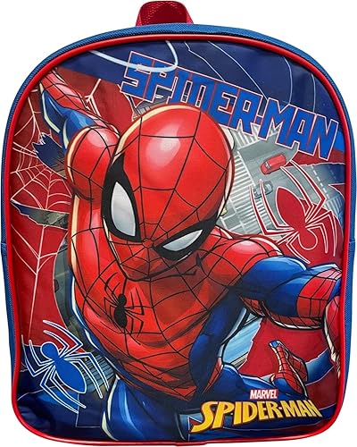 Ruz Spider-Man Toddle Boy 12 Inch Mini Backpack (Blue-Red)
