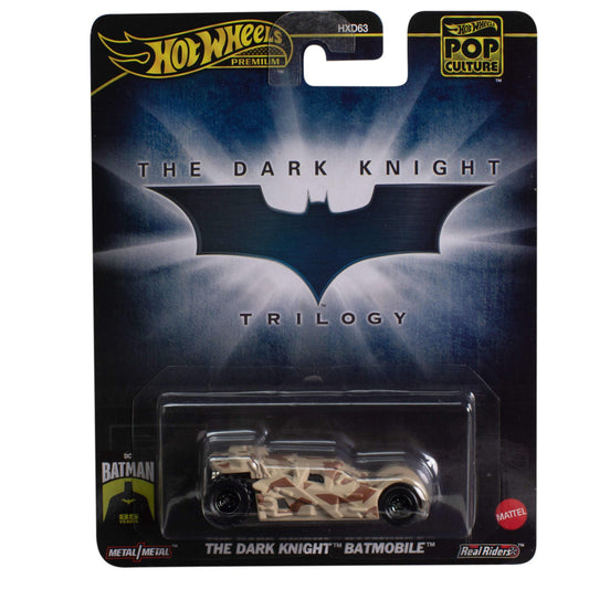 Hot Wheels Batman Dark Knight Batmobile Die Cast Model Car - Scale 1:64 - Length 7 cm Pop Culture HXD97