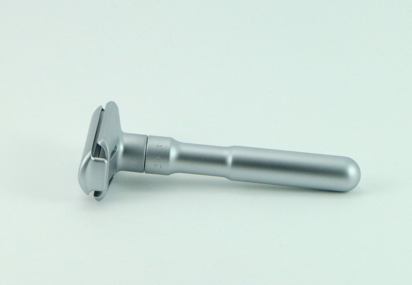 G.B.S Safety Razor, Matte Silver Finish Adjustable Tension and Friendly Shave Brush Badge Bristles Leather Protective Razor Blades Beauty and Personal Care G.B.S
