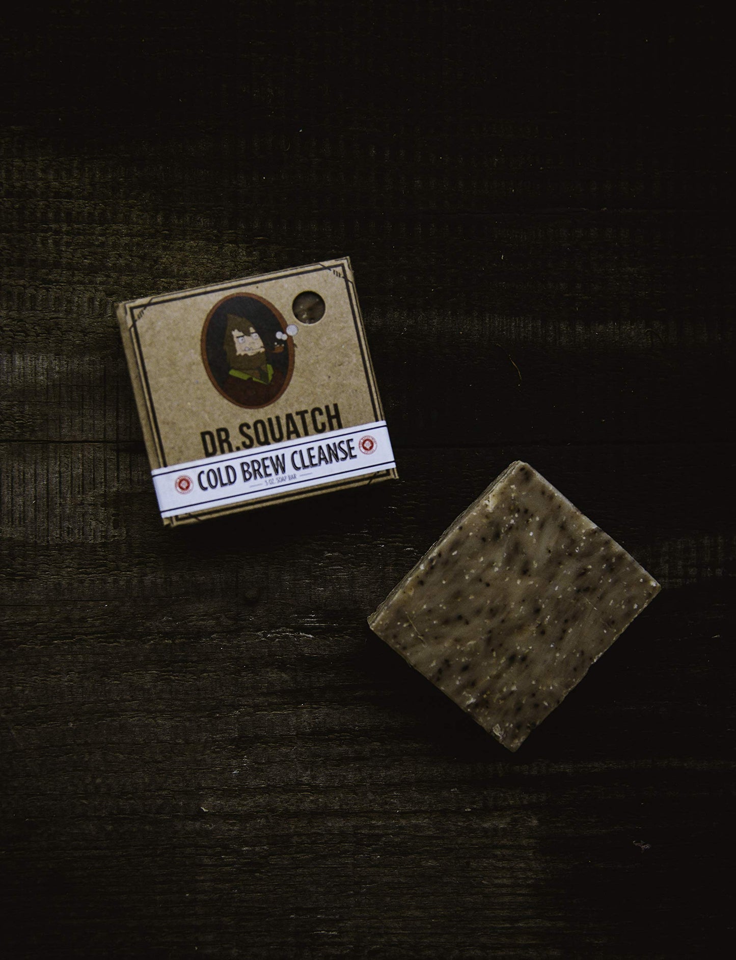 Dr. Squatch Cold Brew Cleanse Coffee Soap Bar - Blend of Shea Butter, Salt, Kaoilin Clay, and Some Top Notch Coffee Beans - Organic Handmade in USA