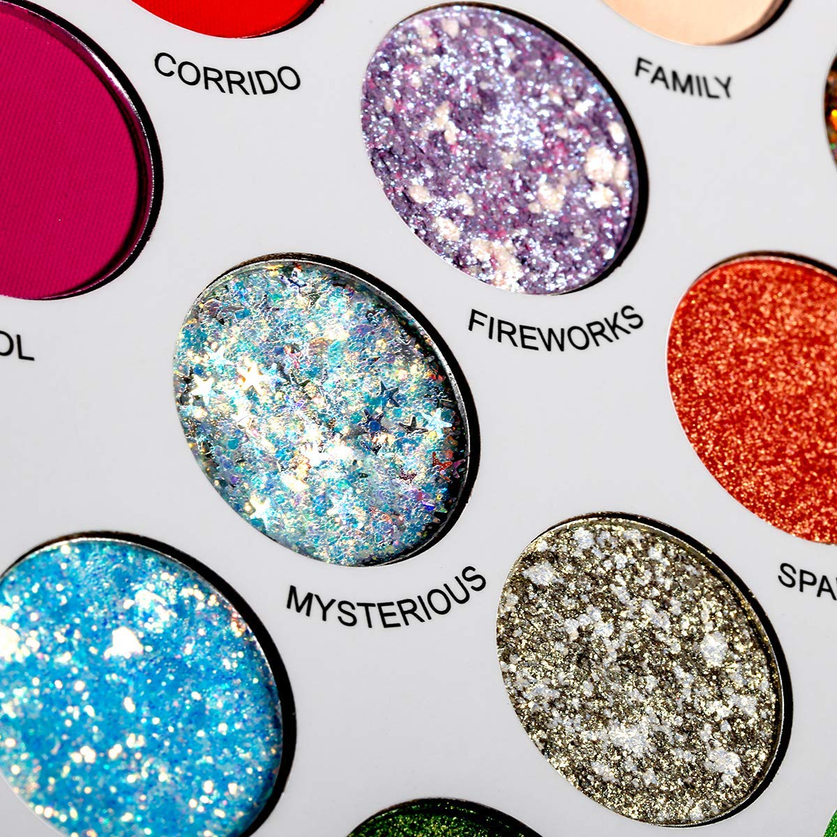 DE'LANCI Big Colorful Eyeshadow Palette Professional 54 Color Board Eye Shadow Bright Neon Glitter Matte Shimmer Makeup Pallet Highly Pigmented Powder