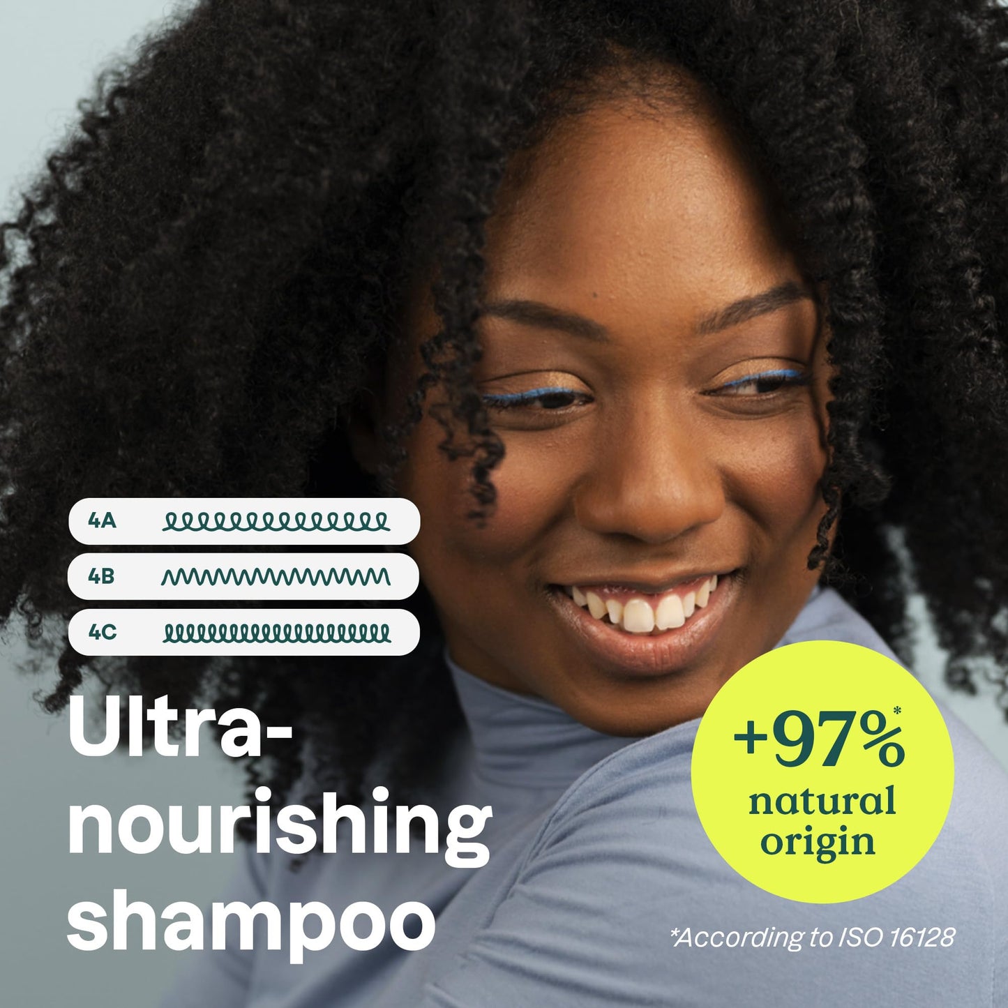ATTITUDE Ultra-Nourishing Shampoo for Curly Hair with Shea Butter, EWG Verified, Vegan and Naturally Derived 4a, 4b, 4c Curl Type, Deeply Nourishes