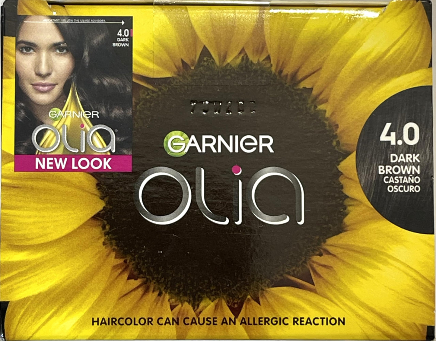 Garnier Olia Ammonia Free Hair Color [4.0] Dark Brown 1 ea (Pack of 3)