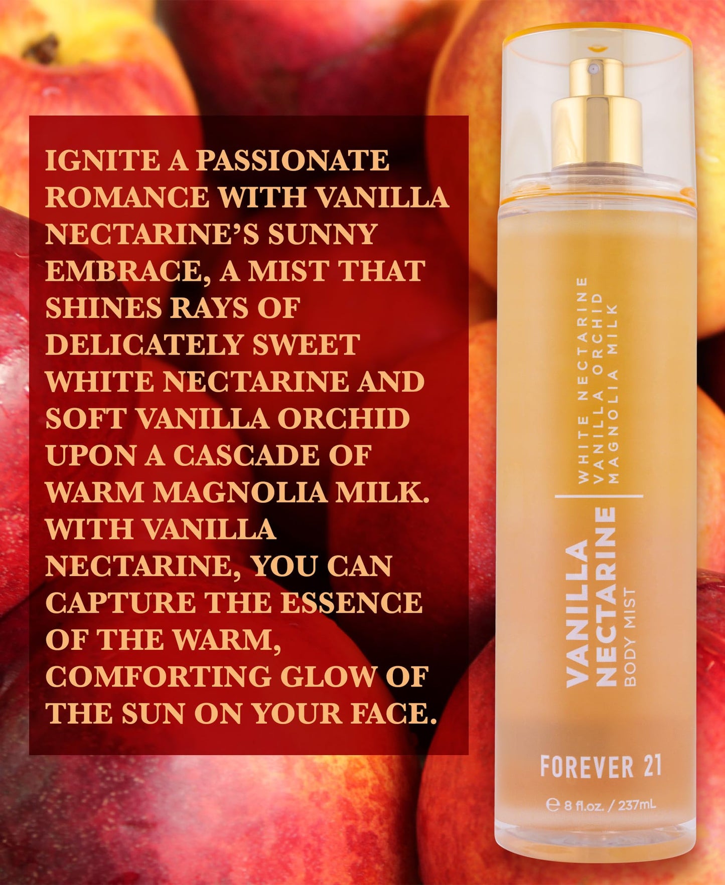 Forever 21 Vanilla Nectarine Body Mist, 8 fl. oz.