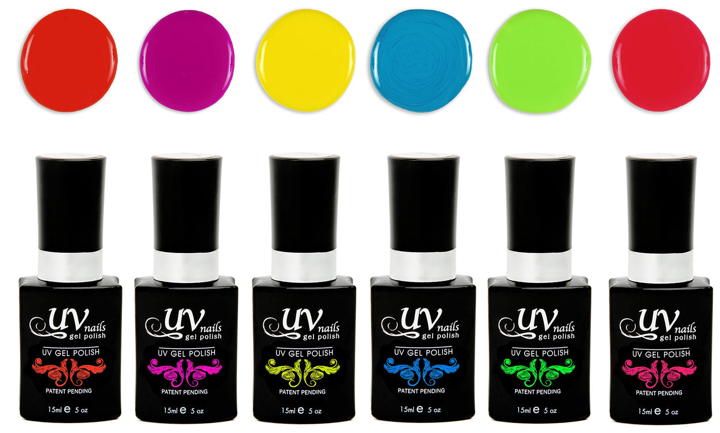 UV-NAILS Gel nail polish cure with UV or LED nail lamp gel polish for nails Set of 6 (LOS ANGELES) Beauty & Personal Care UV-NAILS