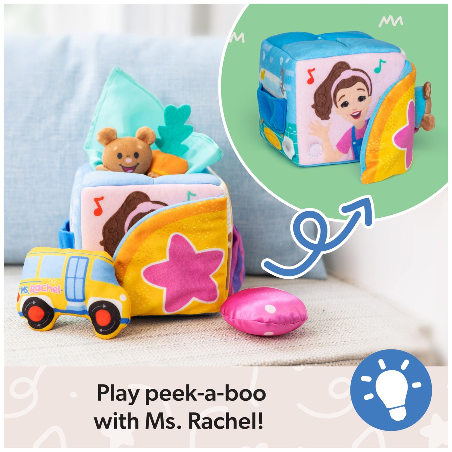 Ms. Rachel Official Surprise Learning Box, Educational Toys with Stuffed Animals, Sensory Toys & Activities for Babies, Toddler Toys for Girls & Boys…
