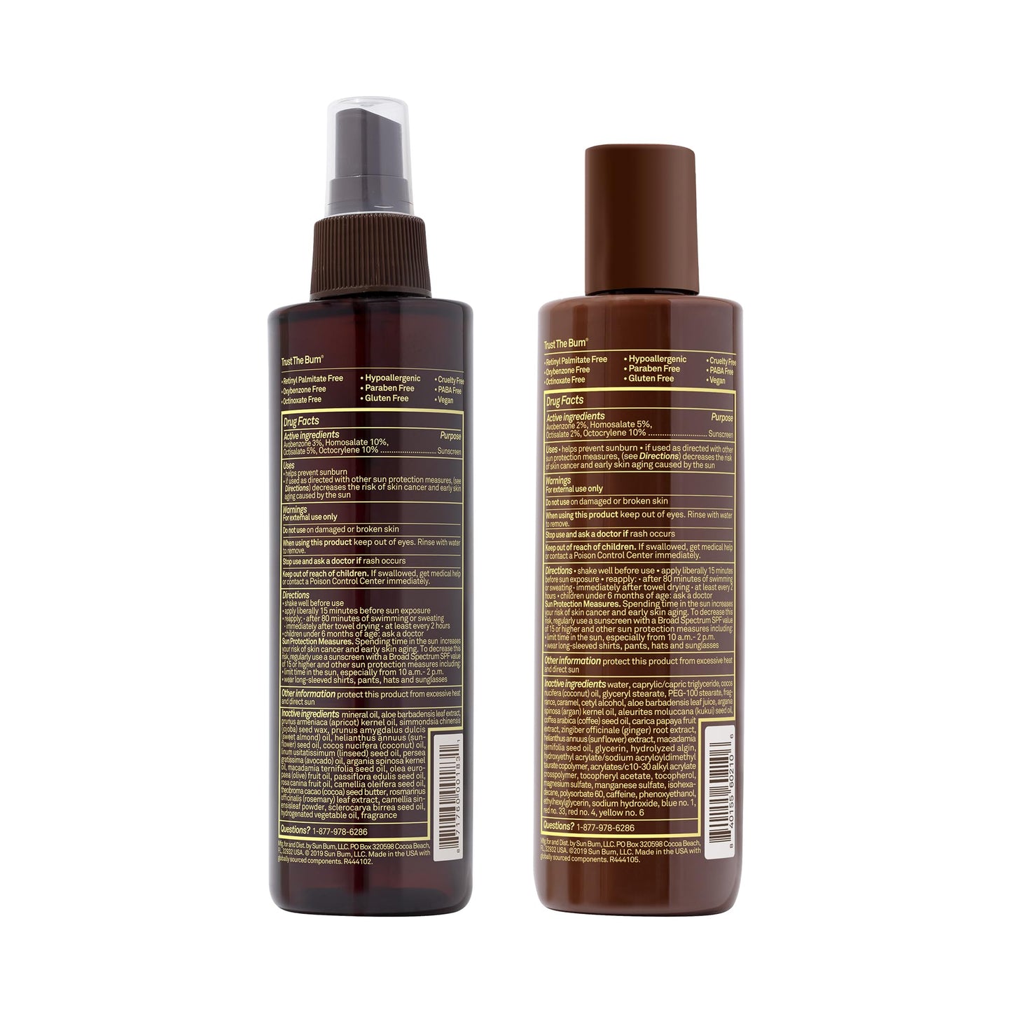 Sun Bum Sun Bum Browning Lotion and Spf 15 Tanning Oil Vegan and Reef Friendly (octinoxate & Oxybenzone Free) Sun Tanning Cream and Oil With Aloe Vera