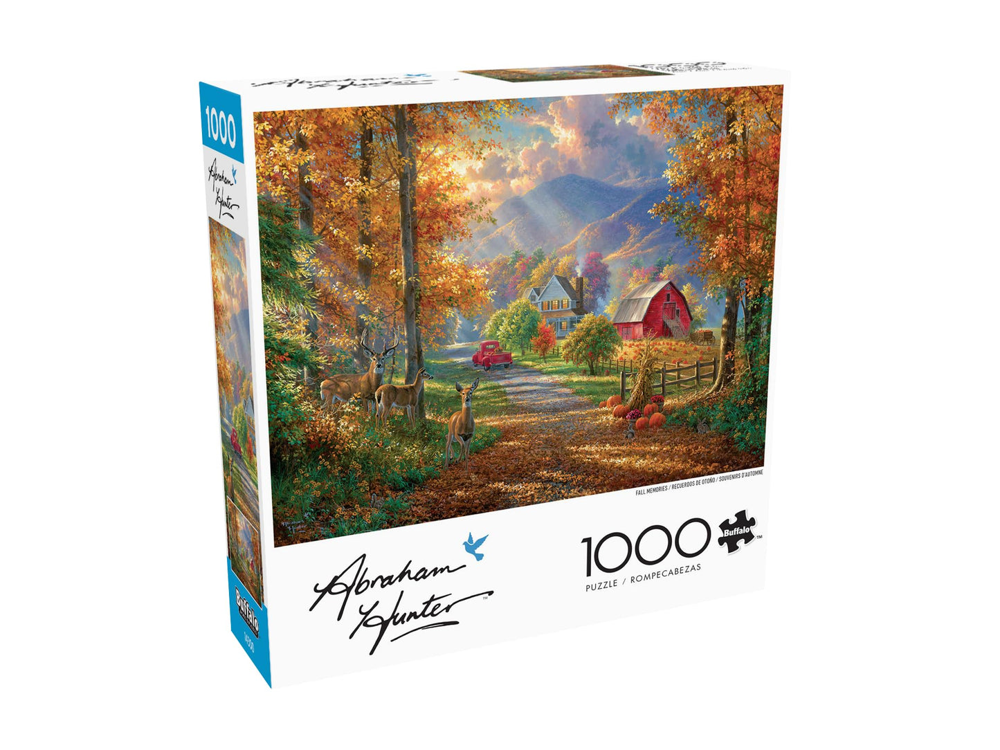 Buffalo Games - Abraham Hunter Fall Memories 1000 Piece Jigsaw Puzzle for Adults, Challenging Puzzle for Game Nights, Finished Size 26.75" x 19.75"