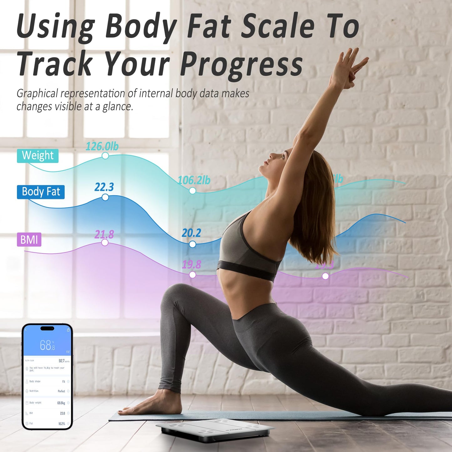 BalanceFrom Scale For Body Weight Digital Bathroom Scales Highly Accurate For People, Most Accurate Batteries Weighing Machine With LED Display…