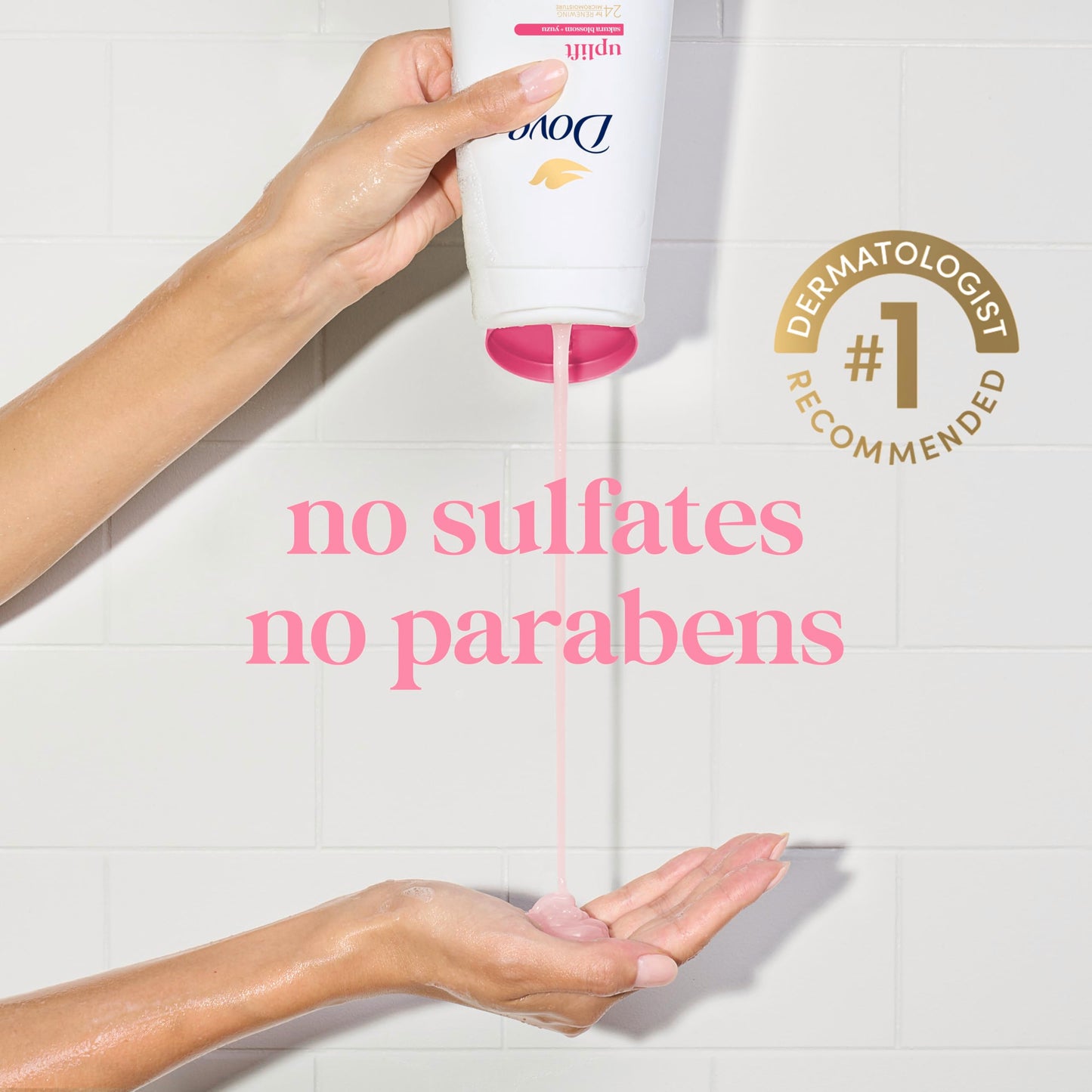 Dove 24hr Lotion Body Wash Uplift Sakura Blossom & Yuzu, 30.6 oz | Hydrating body wash with MicroMoisture and a floral citrus scent Beauty & Personal Care Dove