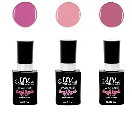 UV-Nails Pomona Set of 3 UV or LED gel polish Beauty & Personal Care UV-NAILS