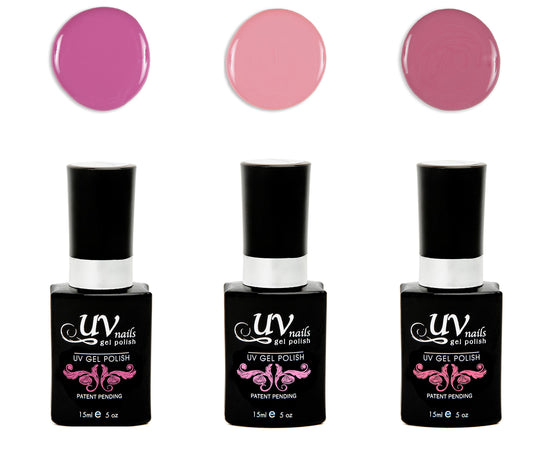 UV-Nails Pomona Set of 3 UV or LED gel polish Beauty & Personal Care UV-NAILS