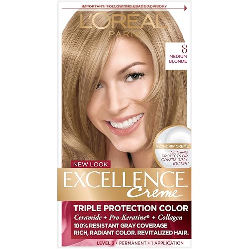 L’Oreal ParisExcellence 8-Medium Blonde Kit 4-Pack