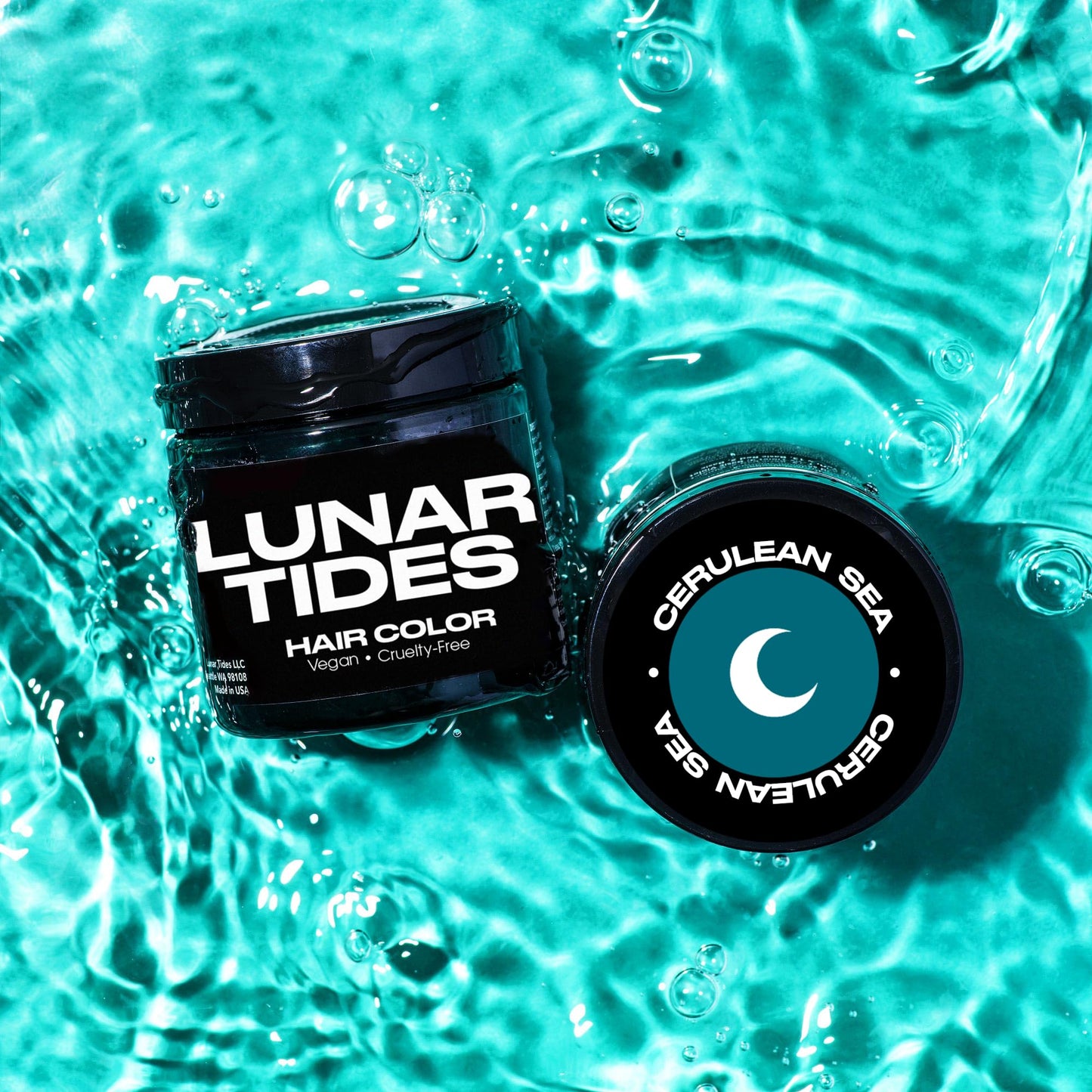 Lunar Tides Semi-Permanent Hair Color (43 colors) (Cerulean Sea, 4 fl. oz.)