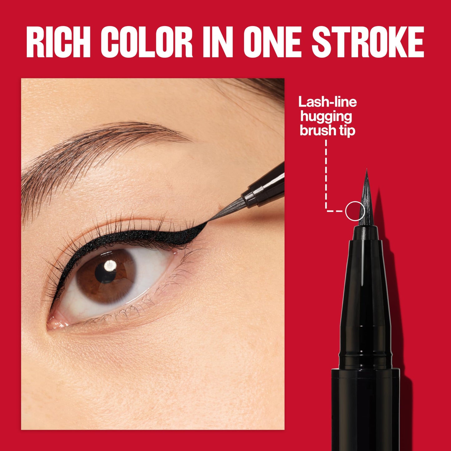 REVLON ColorStay Lash Serum + Liner, Waterproof Eyeliner, Stocking Stuffer for Her, Healthier Looking Eyelashes, Smudge-Resistant, 001 Blackest Black