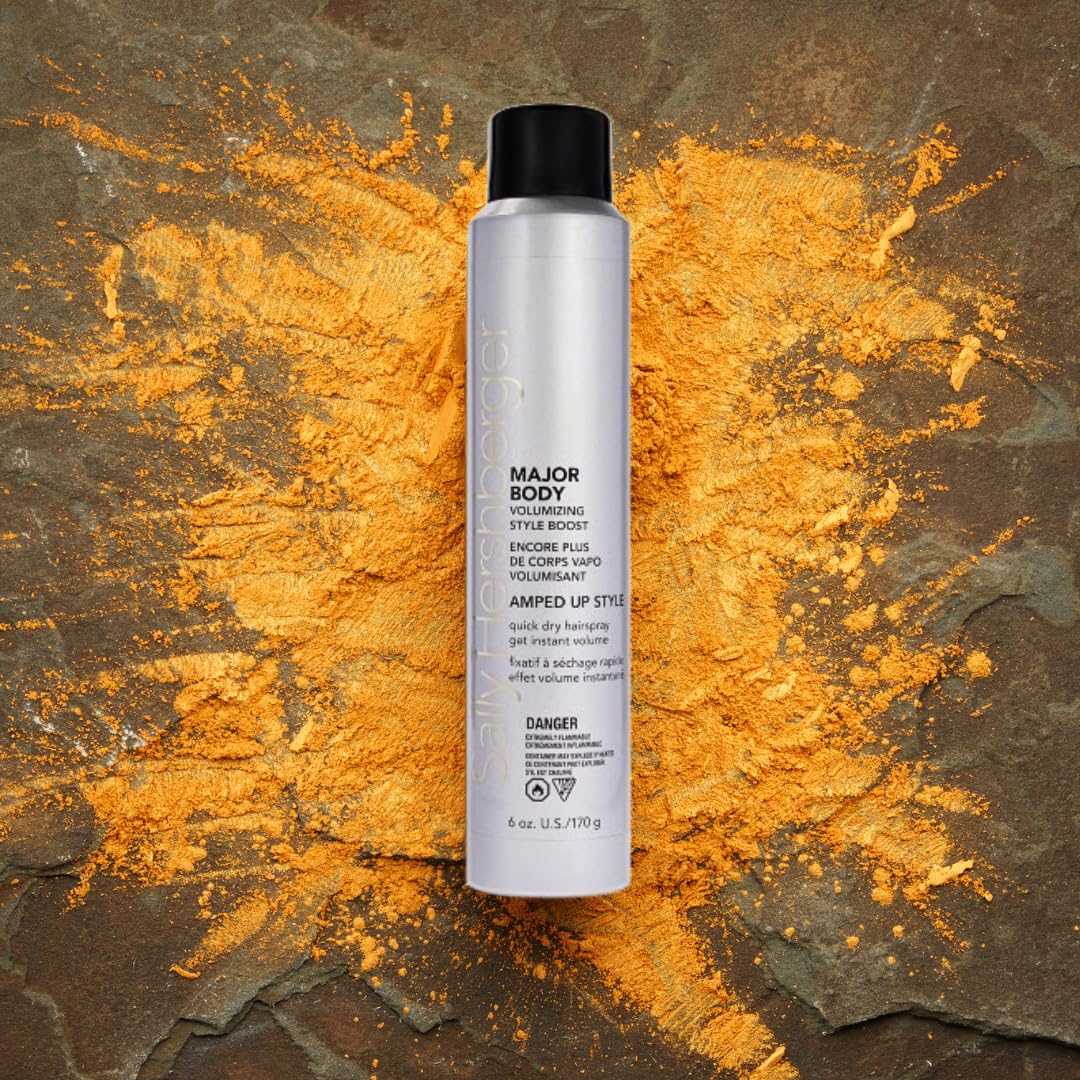 SALLY HERSHBERGER Major Body Volumizing Style Boost Hair Spray for Men & Women - Strong Hold Hairspray for Unisex - Adds Intense Volume & Shine - All