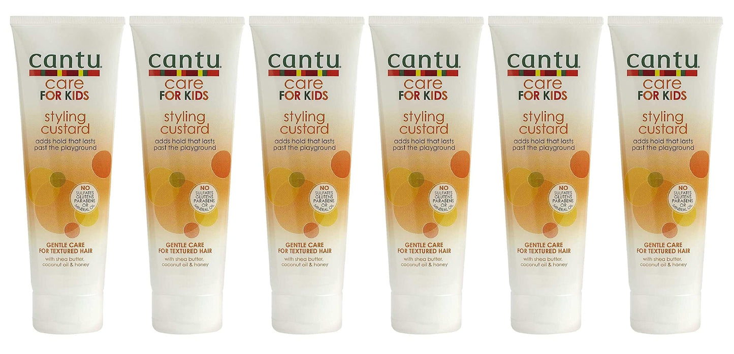Cantu Care For Kids Styling Custard 8 Ounce Tube (Pack of 6)