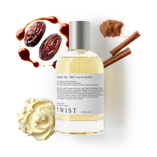Twist Armav No. 180 - Inspired by Khamrah L, Long-Lasting Unisex Perfume for Women and Men, Vegan, Clean Ingredients, Cinnamon & Nutmeg - Spray 100 ml Beauty & Personal Care HOUSE OF TWIST