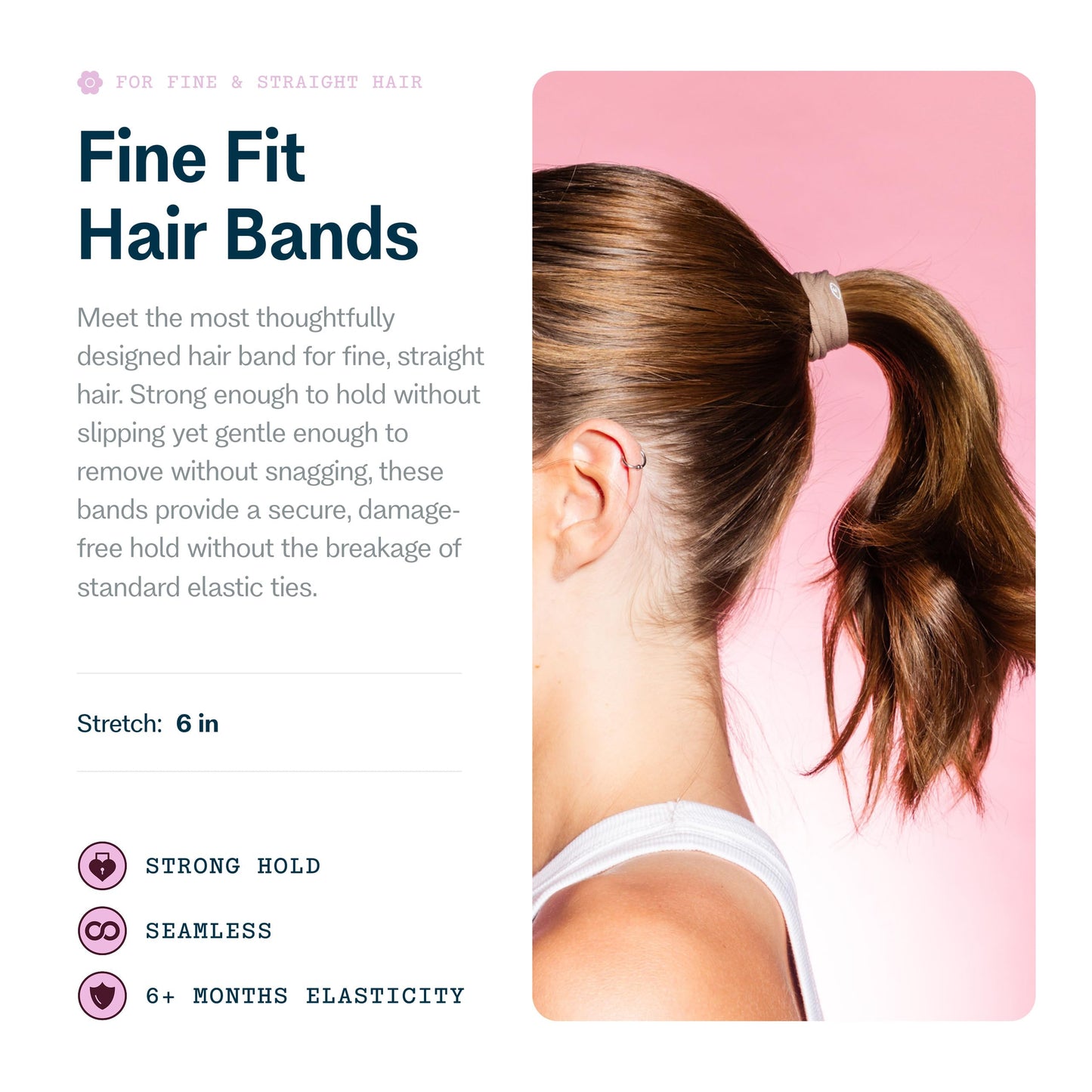 Gimme Beauty - Fine Hair Ties - Blondie - Seamless, No Break Microfiber Elastic Hair Ties - Firm Yet Gentle Hair Accessories with All Day Hold + No Beauty and Personal Care GIMME