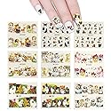 ALLYDREW 22 Sheets Cat Nail Art Water Slide Cat Nail Decals Kitty Water Transfer Nail Decals